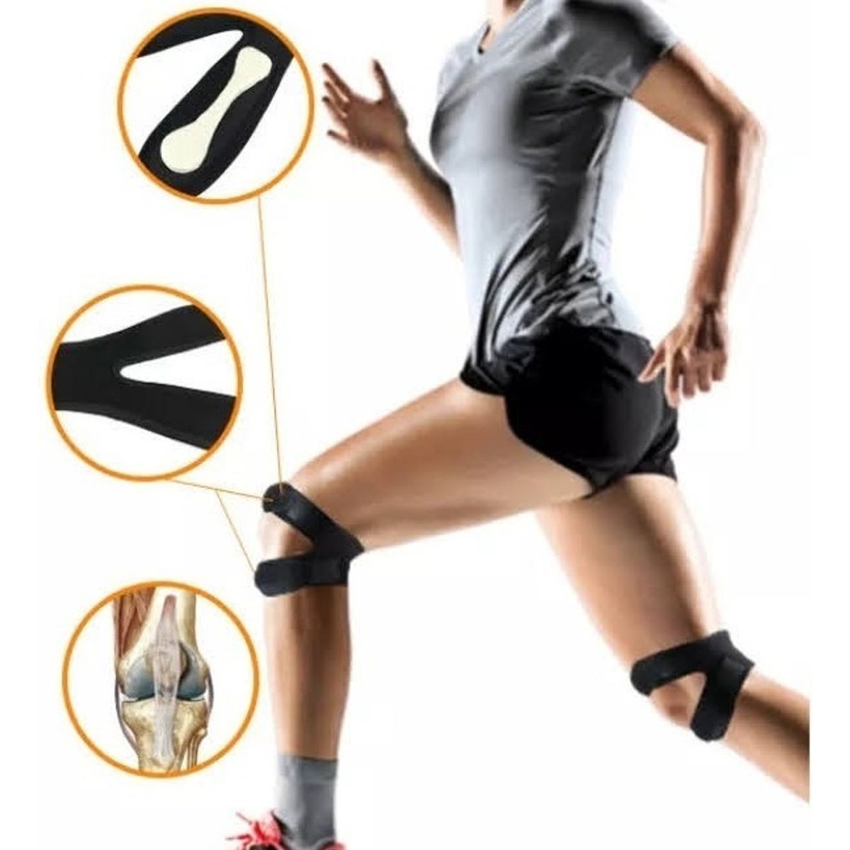 GENERICO - Menisquera Doble Soporte / Hipoalergenica / Rodillera