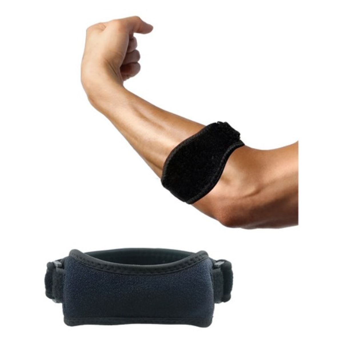 GENERICO - Codera Epicondilitis Brazalete Tendinitis Soporte Codo Padel Ajustable Negro