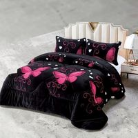 Cobertor de invierno plush king con diseño