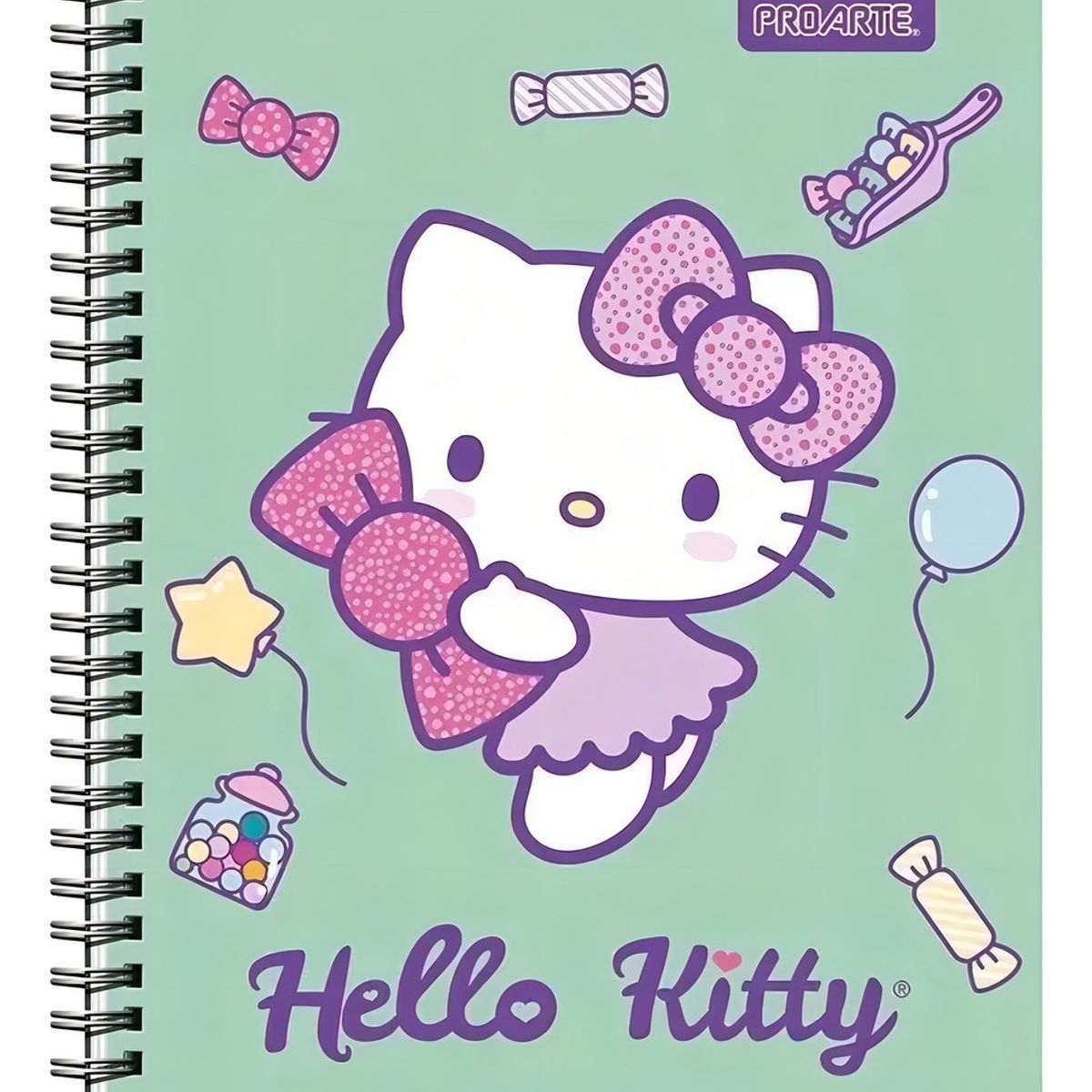 GENERICO - Pack 10 Cuaderno Universitario Hello Kitty Proarte 7mm