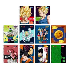 GENERICO - Pack 10 Cuadernos Espiral Torre Dragon Ball Z Agua