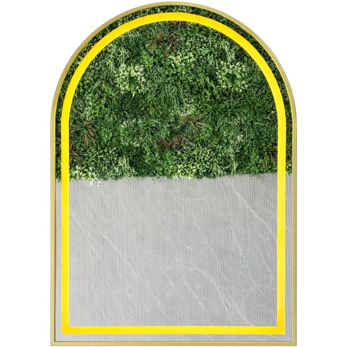 GENERICO - Espejo LED Arco L06 Golden 70x90 cm