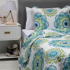 ZAHR - Cubrecama Estampado 1.5 Plazas