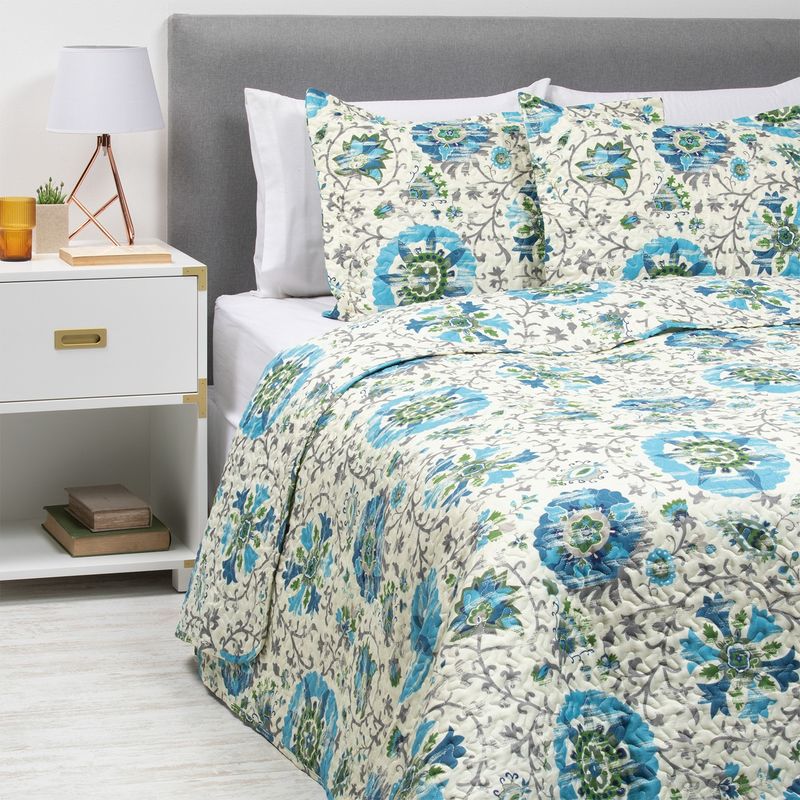 ZAHR - Cubrecama Estampado 2 Plazas Zahr