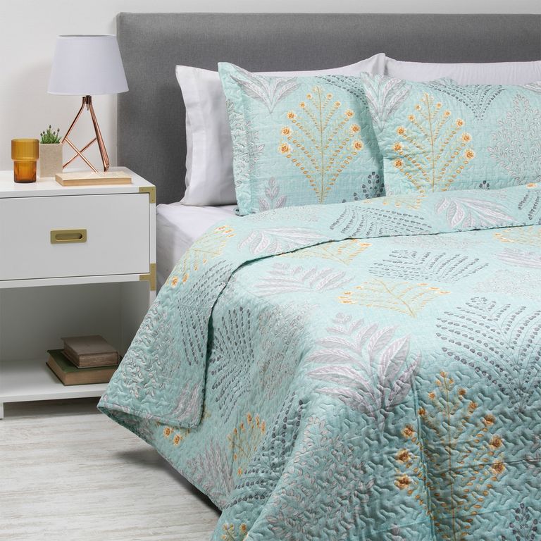 Cubrecama Estampado con Funda de cojín