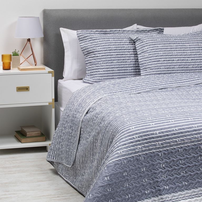 Cubrecama Estampado con Funda de cojín