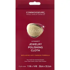 GENERICO - Paño Limpia Pulir Joyas De Oro Connoisseurs Algodón Egipcio