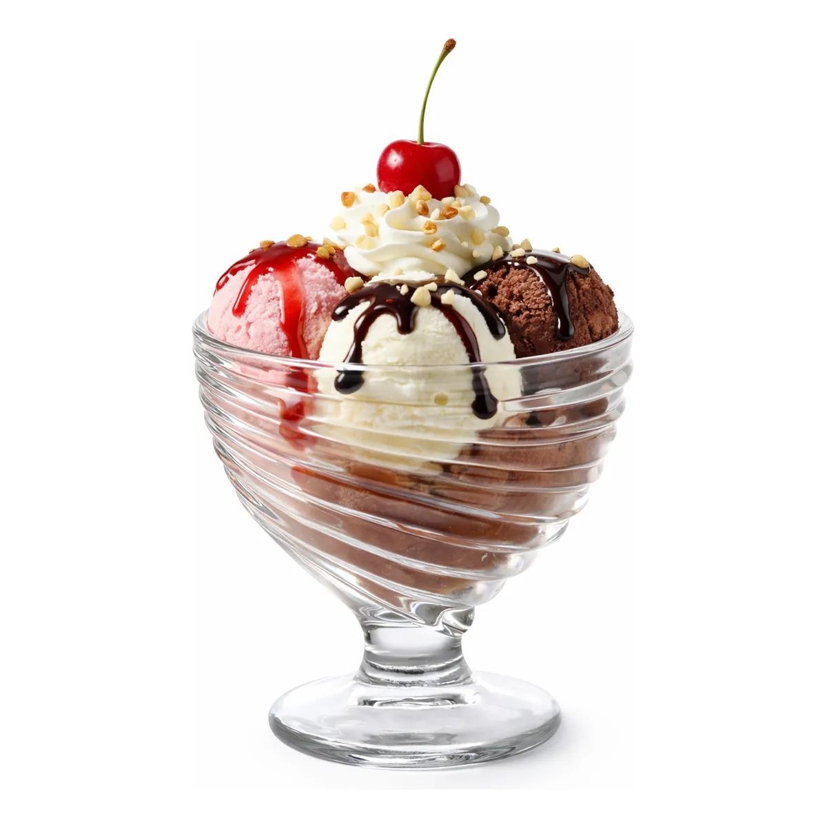 GENERICO - 6 Vajilla Helados Restaurante Cafeteria Exhibicion Postres Incoloro Vidrio Claro Premium Estetica