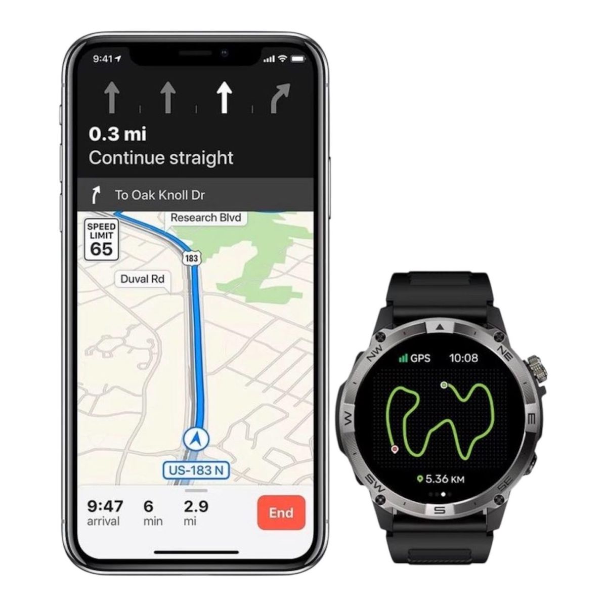GENETIC - Smartwatch HK08 Con Bluetooth llamada Con GPS