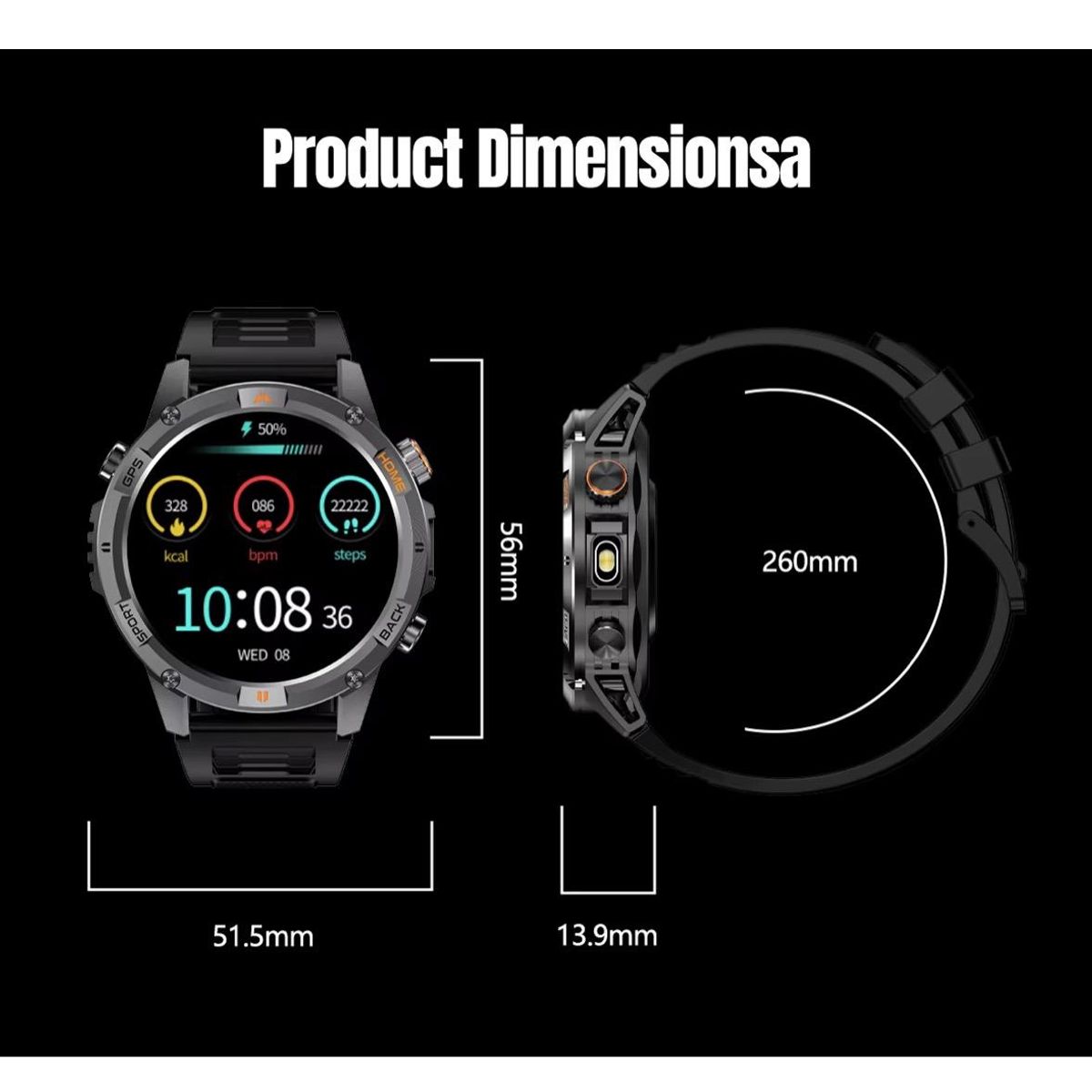 GENETIC - Smartwatch Y15 Con Bluetooth llamada Con GPS