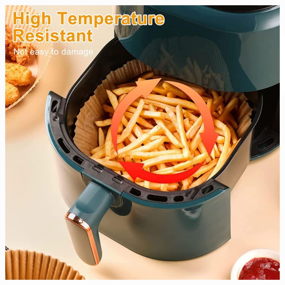 GENERICO - 100 X Papel De Air Fryer De Dokei