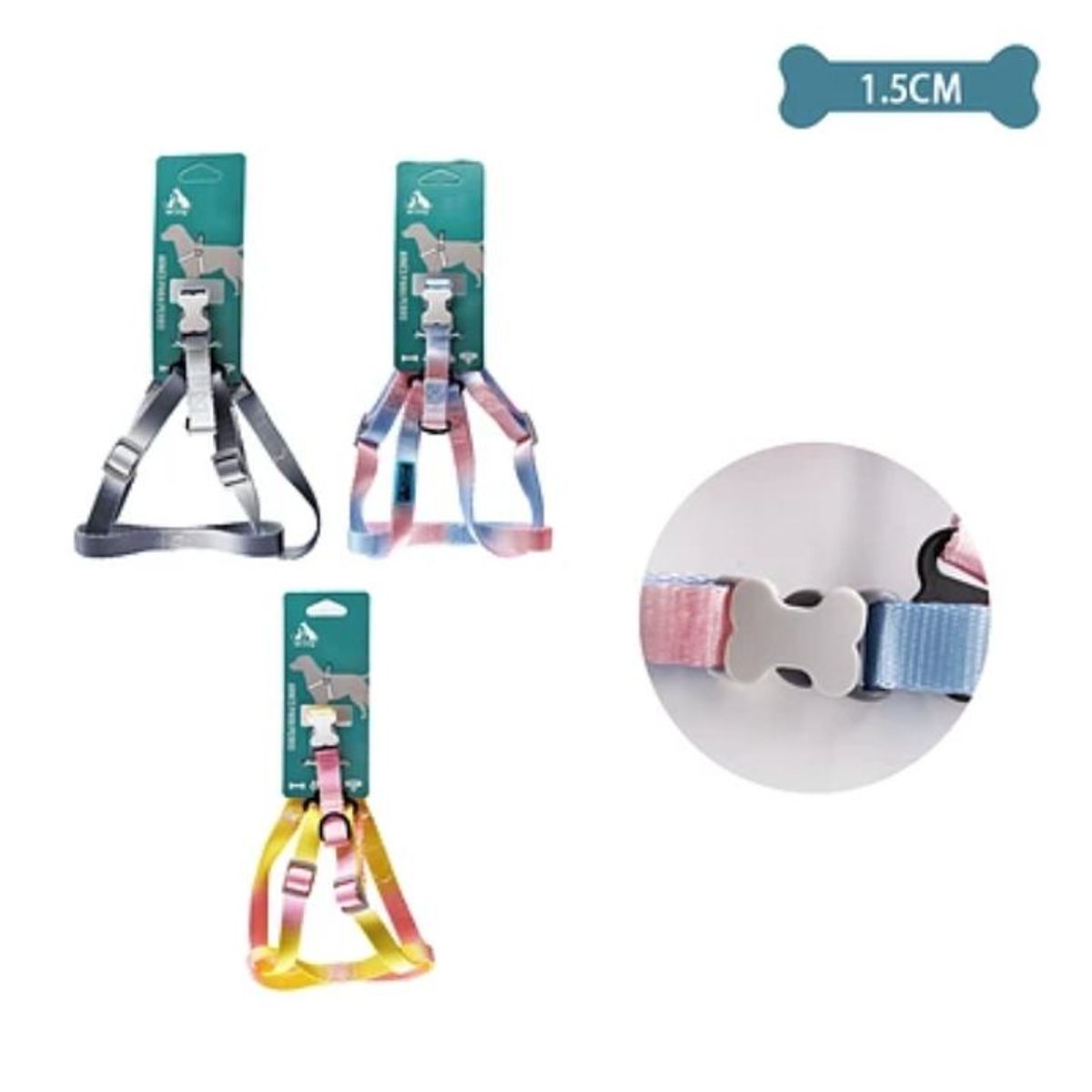 GENERICO - Arnés step in para mascotas 15mm x3050cm