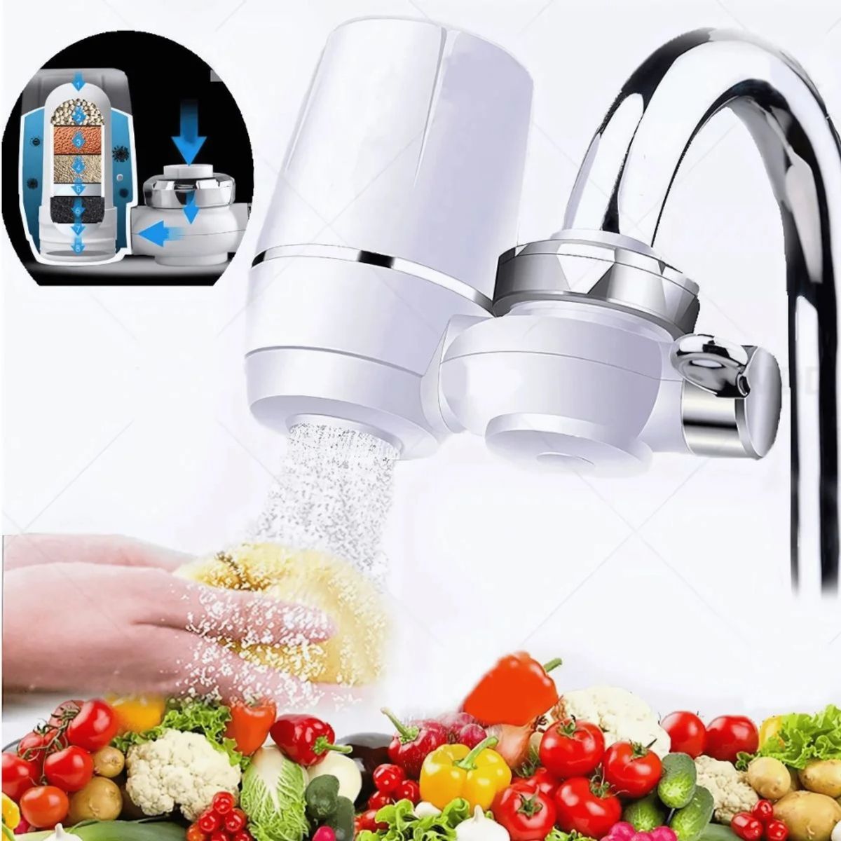 GENERICO - Filtro purificador de agua para grifo