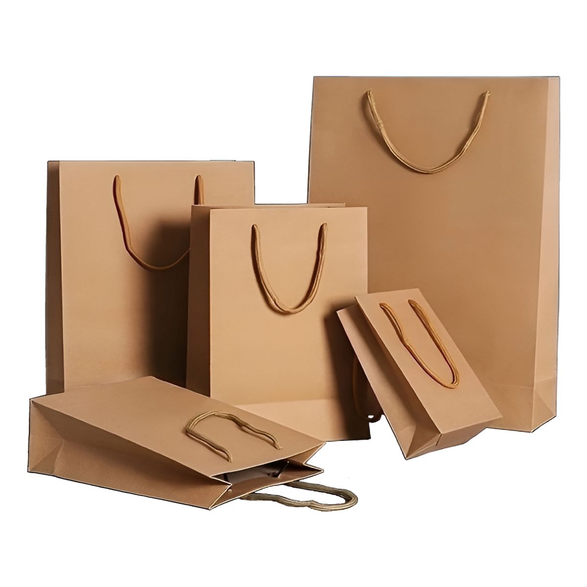 GENERICO - Pack 12 Bolsa Papel Kraft 27×36×9.5cm Reciclable  154003 154003 B52