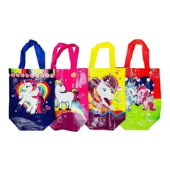 GENERICO - Pack X12 Bolsa Reutilizable Unicornio Compras Regalo 42x31cm 130018