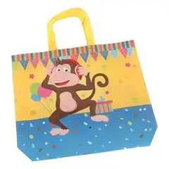 GENERICO - Pack 12 Bolsa Reutilizable Animados D Compras Regalo 34x26cm Surtido - 130040