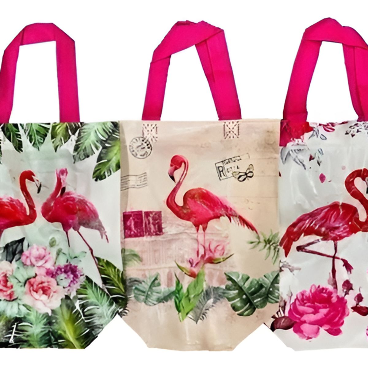GENERICO - Pack 12 Bolsa Reutilizable Flamenco D Compras Regalo 35x27cm 130025