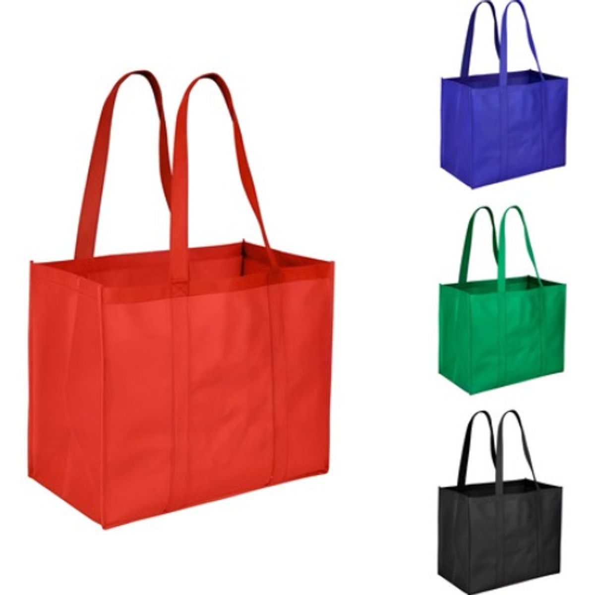 GENERICO - X10 Bolsas Tnt Reutilizable Ecologicas Reforzada 63x55x25cm Azar - 130061