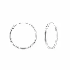 GOIA - Aros argolla 18 mm Plata