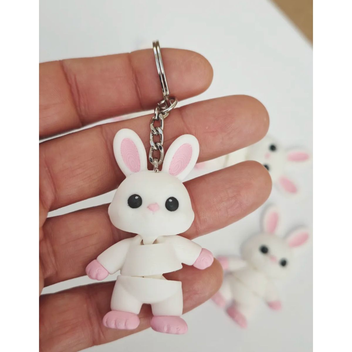 GENERICO - Llavero Mini Flexi Conejo de Pascua