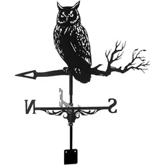 GENERICO - Veleta De Metal Con Soporte Para Techo Búho