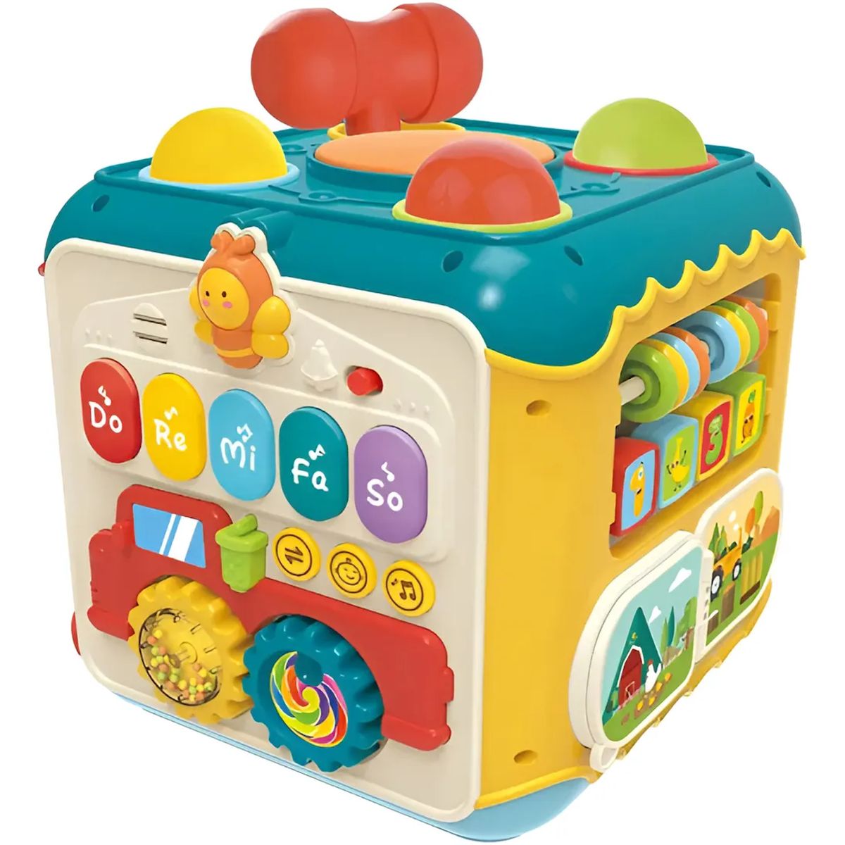 GENERICO - Cubo Didáctico De Actividades 6 En 1 Bebe