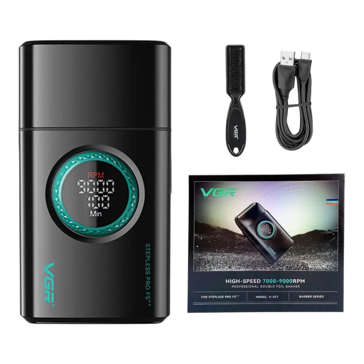 VGR - Maquina Afeitadora VGR V-77 Color NEGRO