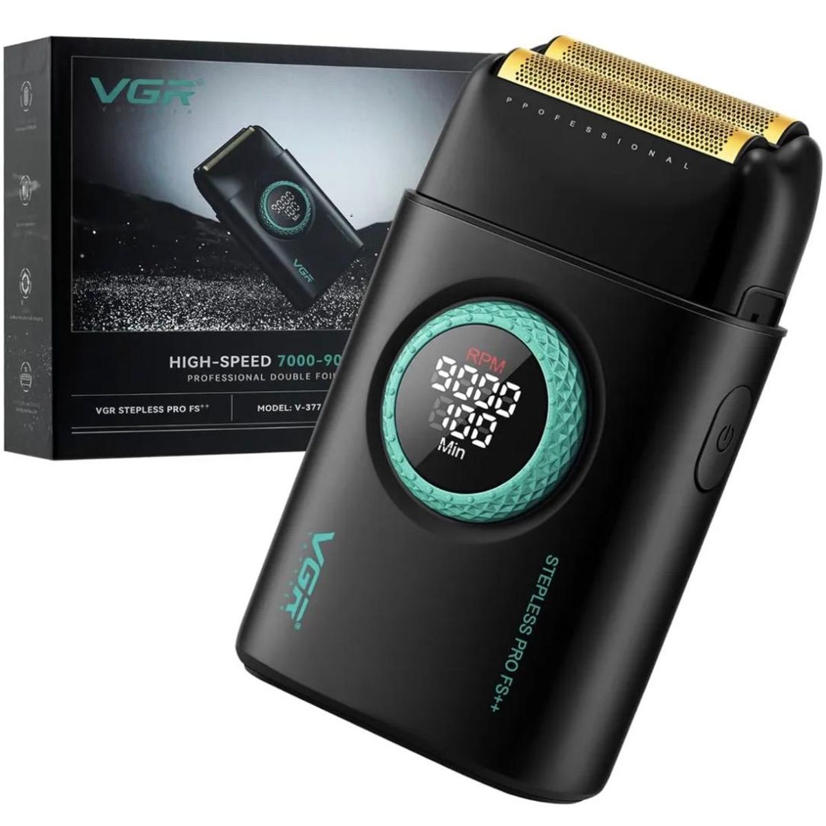 VGR - Maquina Afeitadora VGR V-77 Color NEGRO