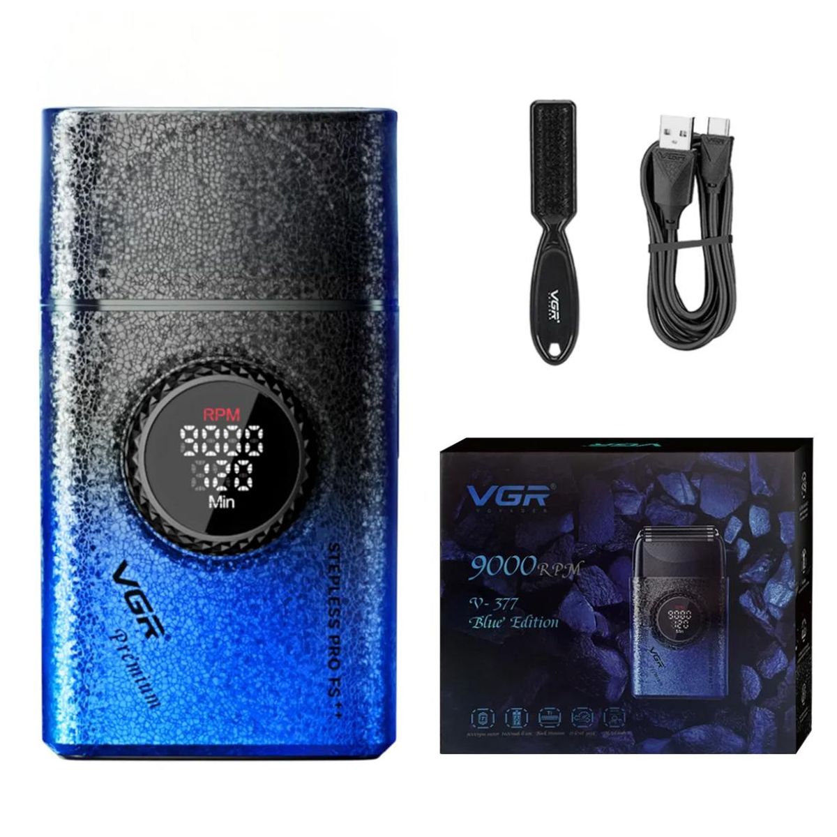 VGR - Maquina Afeitadora VGR V-77 Color AZUL