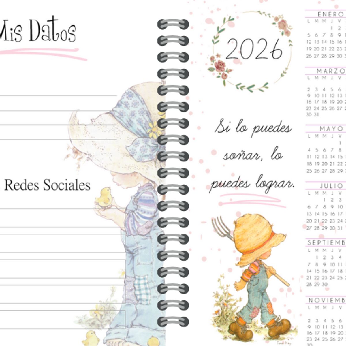 ELAB PROPIA - Agenda Sarah Kay 2026