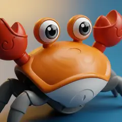 GENERICO - Cangrejo Recargable Con Luces Y Sonido Evade Obstáculos