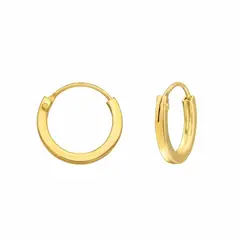 GOIA - Aros Argolla Plana 12 mm Gold