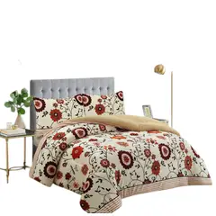 GENERICO - Cobertor Plush con Chiporro; 2 plazas , Beige floreado