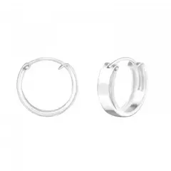 GOIA - Aros argolla recta 14 mm plata