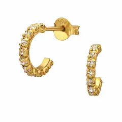 GOIA - 1/2 argolla 10 mm circones gold