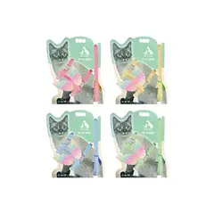 GENERICO - Set de arnés H harness con alas para gato 1cm x120cm Color Aleatorio