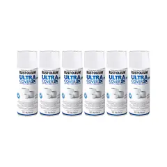 RUST-OLEUM - 6 Pack Pintura Ultra Cover 2X Multiuso Blanco Brillante 700056