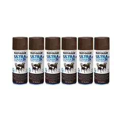 RUST-OLEUM - 6 Pack Pintura Ultra Cover 2X Multiuso Café Satinado 700048