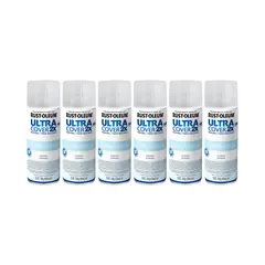 RUST-OLEUM - 6 Pack Pintura Ultra Cover 2X Multiuso Transparente Satinado 700041