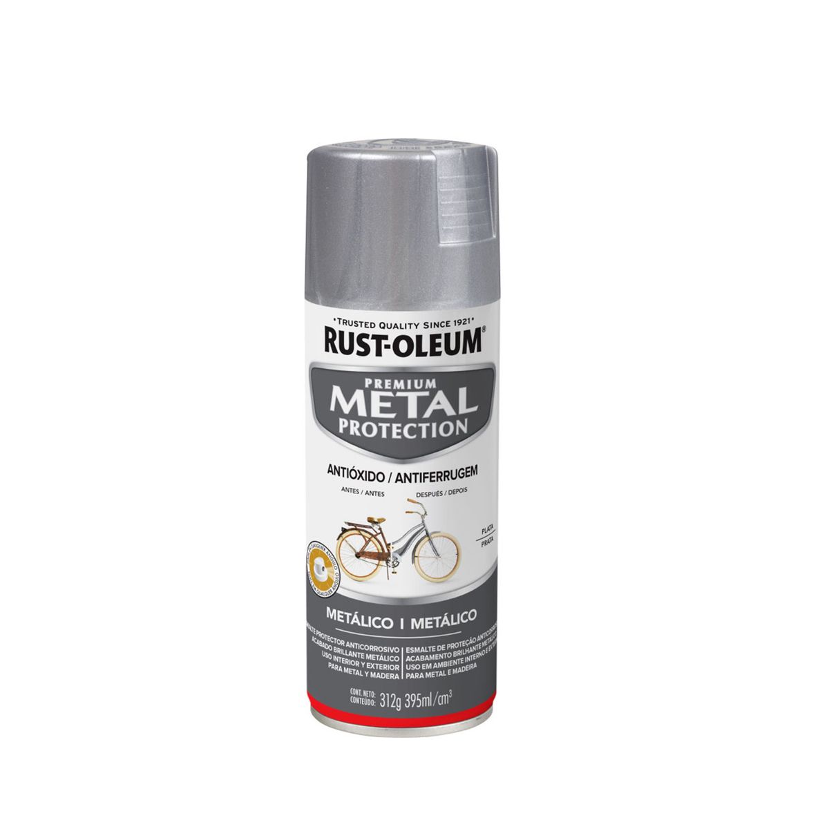 RUST-OLEUM - 6 Pack Pintura Metal Protection Acabado Metálico Plata Aluminio 700224