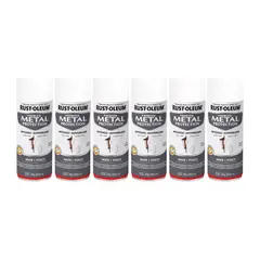 RUST-OLEUM - 6 Pack Pintura Metal Protection Anticorrosivo Blanco Mate 700192
