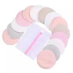 GENERICO - Protectores Para Lactancia, 7 Pares Fibra De Bambú, Lavables