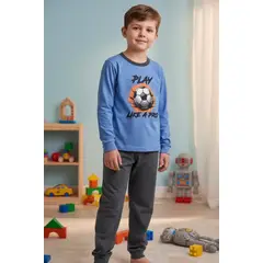 KOWHAI - Pijama Niño Algodón Estampado Play Like a Pro