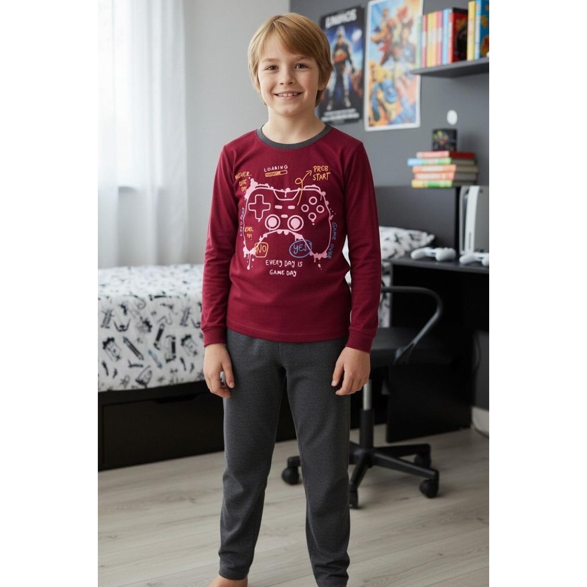 KOWHAI - Pijama Niño Estampado Gamer