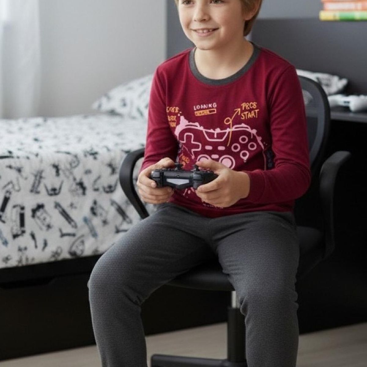 KOWHAI - Pijama Niño Estampado Gamer