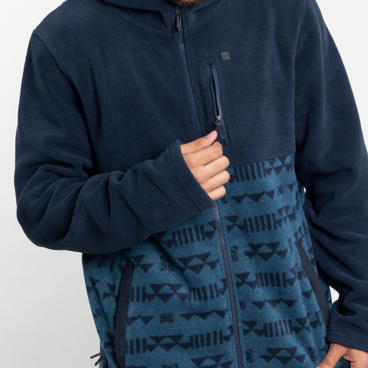 POLEMIC - Polerón Hombre Polar micropolar estampado con gorro Polemic