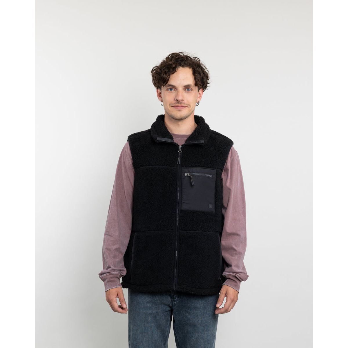 POLEMIC - Polerón Hombre Polar sin mangas Sherpa forrado Bonded Polemic