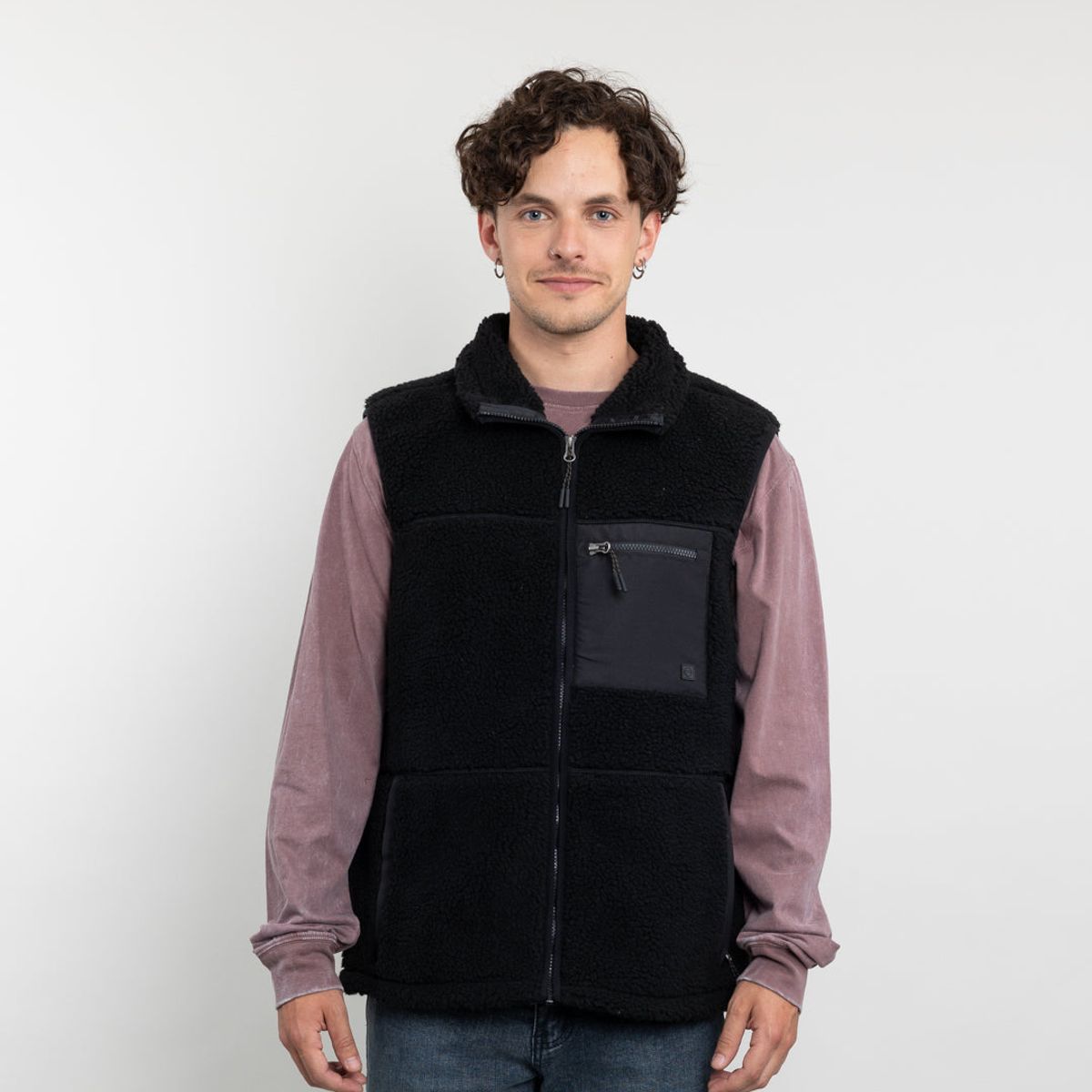 POLEMIC - Polerón Hombre Polar sin mangas Sherpa forrado Bonded Polemic