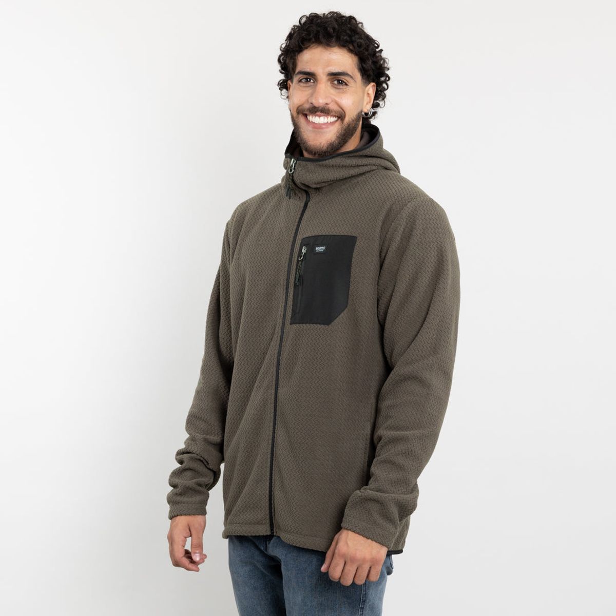 POLEMIC - Polerón Hombre Micropolar Invierno con gorro Polemic