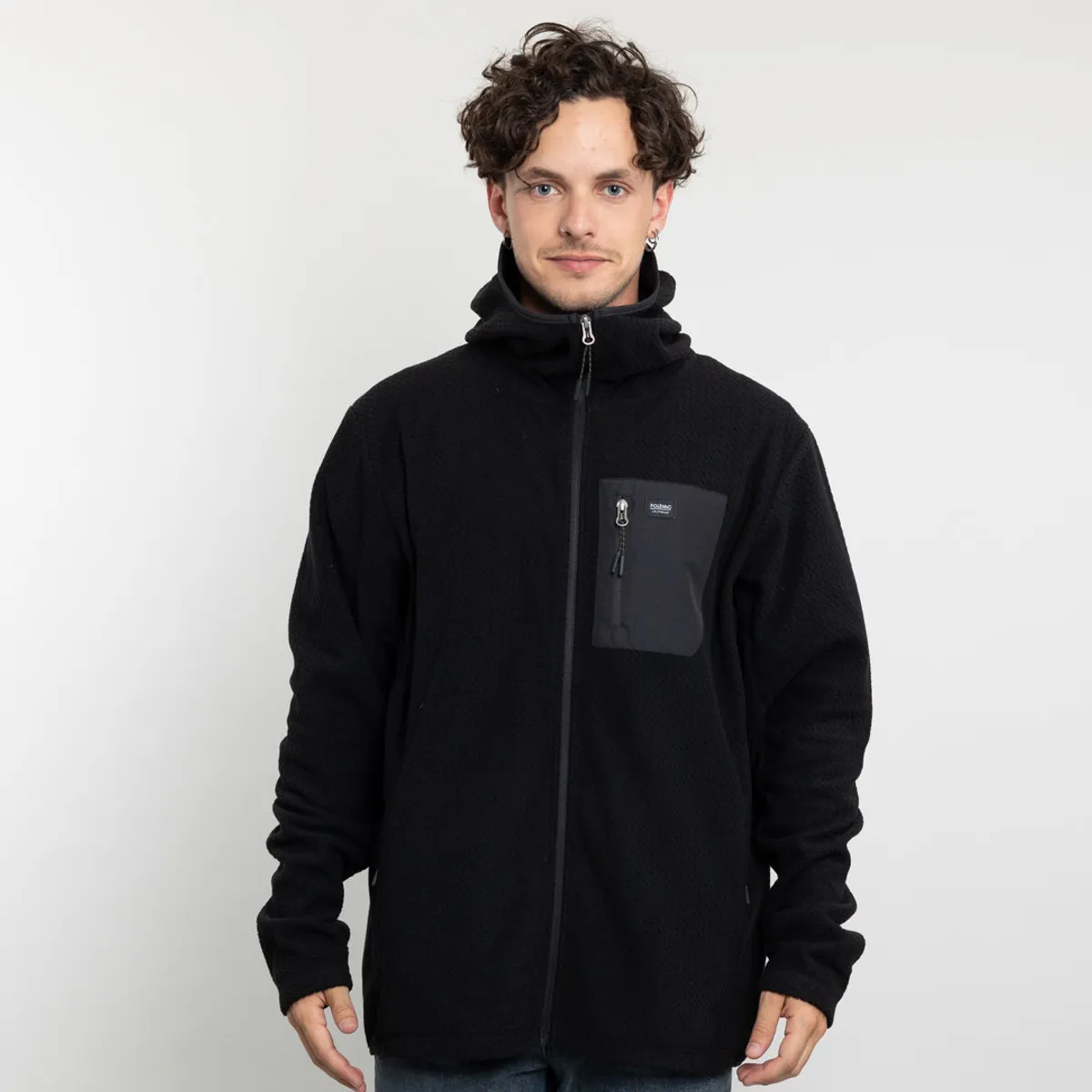 POLEMIC - Polerón Hombre Micropolar Invierno con gorro Polemic